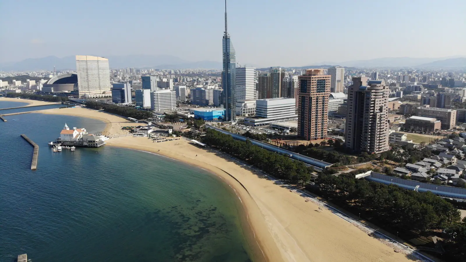 Seaside Momochi skyline in Fukuoka City