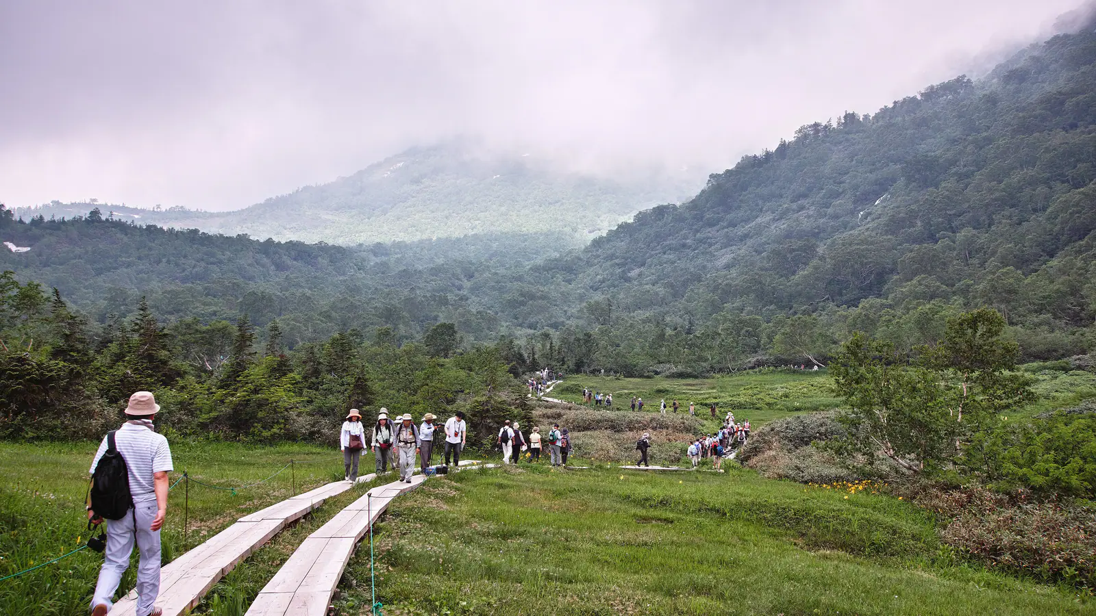 The Hakuba valley and the Northern Alps in Nagano