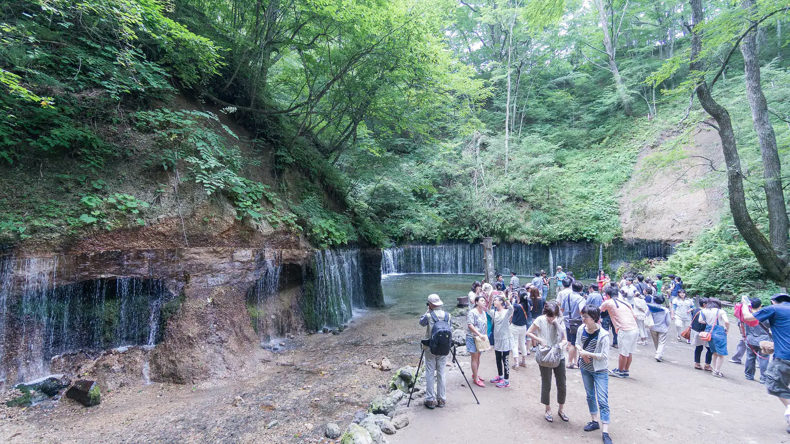 Shiraito Falls in the forests of Karuizawa, Nagano
