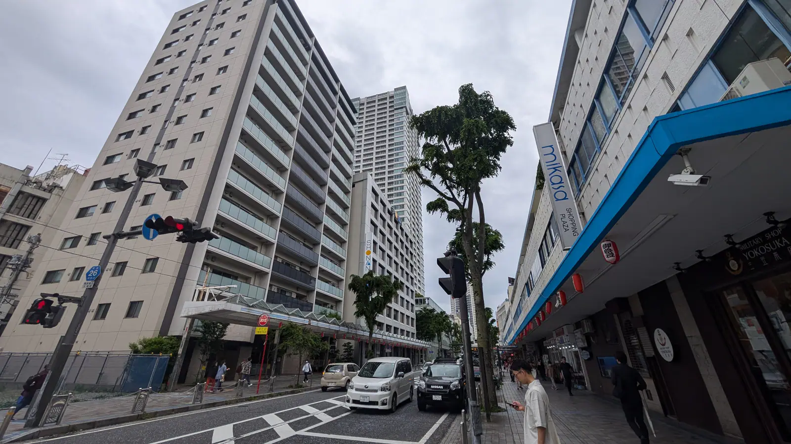 Yokosuka city center beside Tokyo Bay
