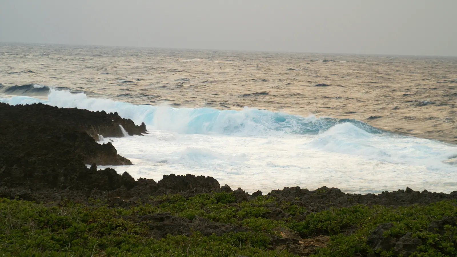 Cape Zanpa and its lighthouse on the Yomitan coast, Okinawa