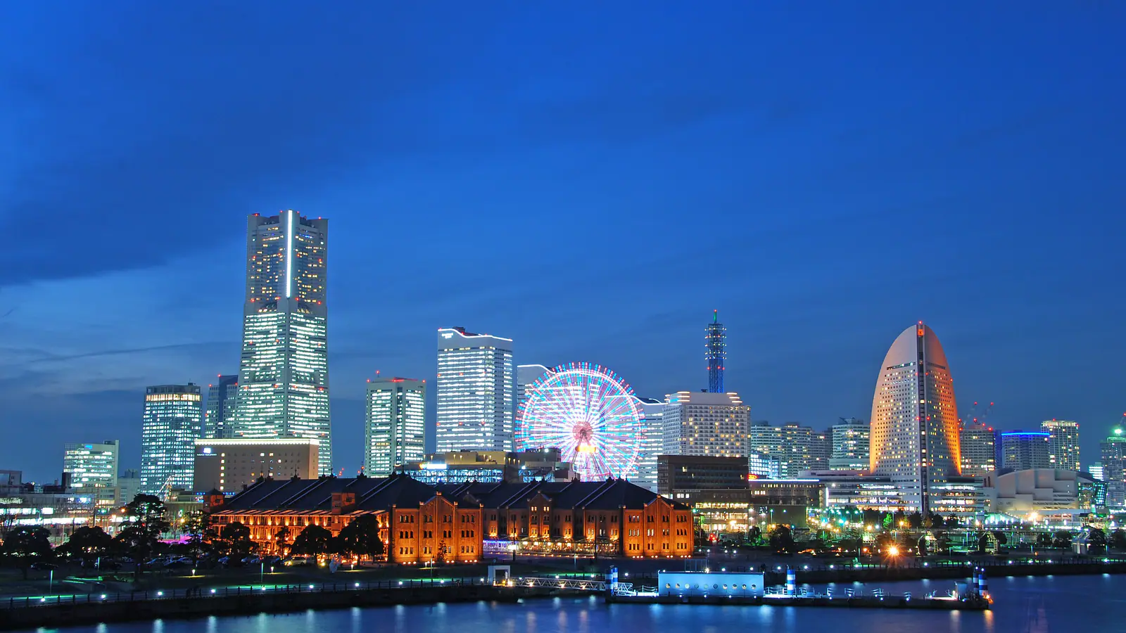 The Minato Mirai waterfront skyline of Yokohama, Kanagawa