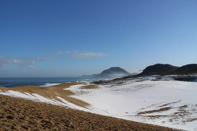 The vast Tottori Sand Dunes along the Sea of Japan coast in Tottori