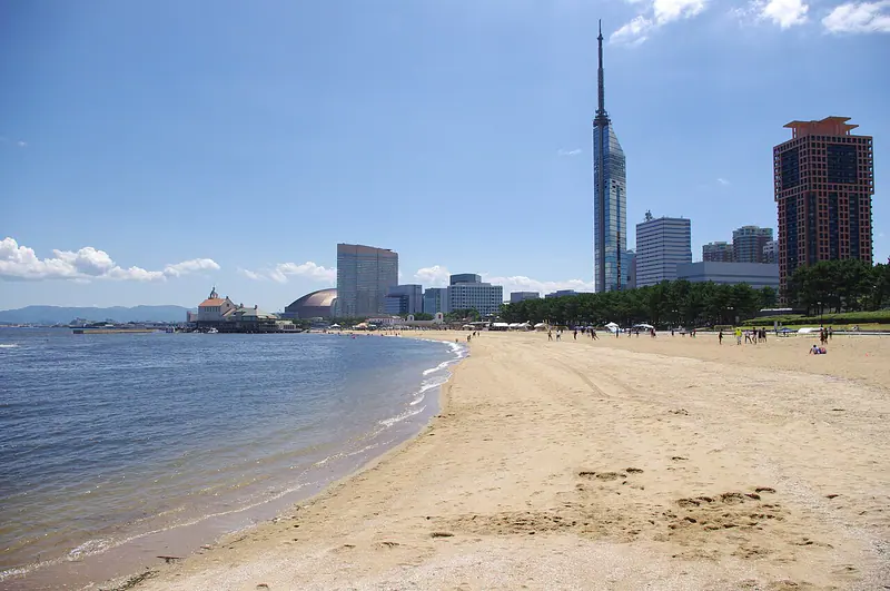 The cityscape of Fukuoka City