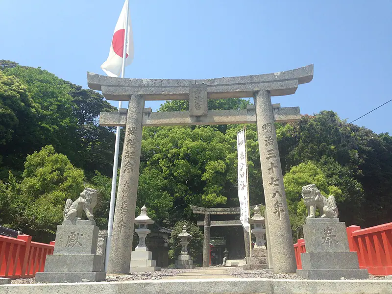 The grand torii of Munakata Taisha shrine, Fukuoka