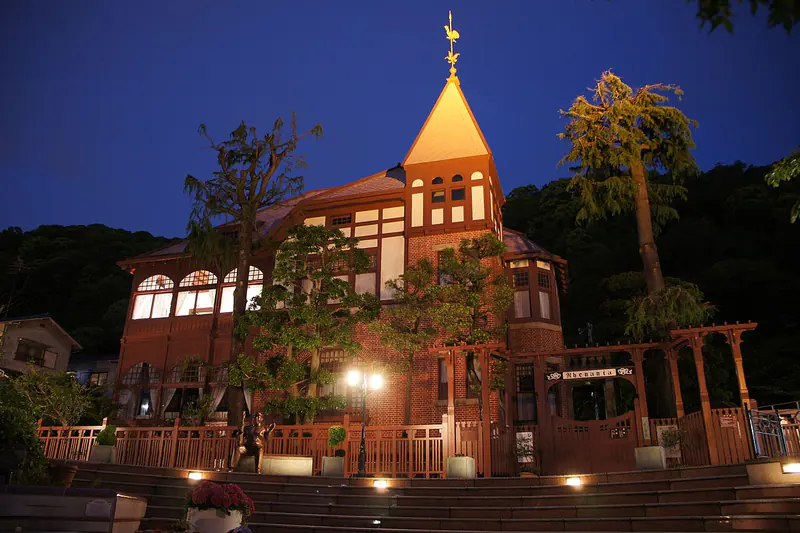 The Weathercock House among the Western merchant homes of Kitano in Kobe, Hyogo