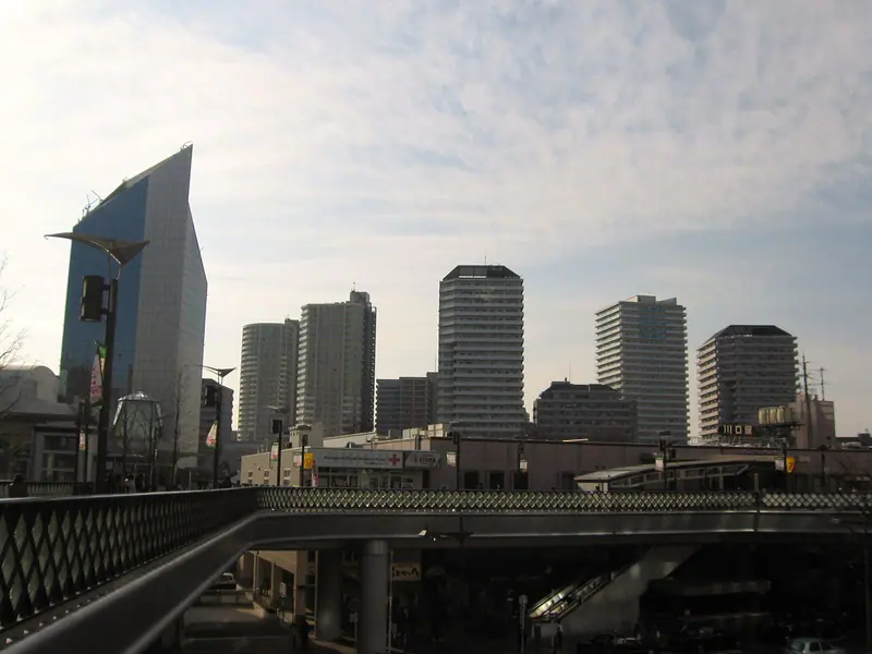 Residential and commercial buildings in Kawaguchi, the Saitama city bordering Tokyo