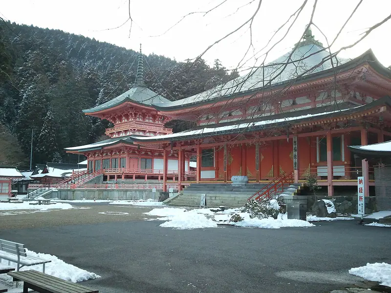The Enryakuji temple complex on Mount Hiei above Otsu, Shiga