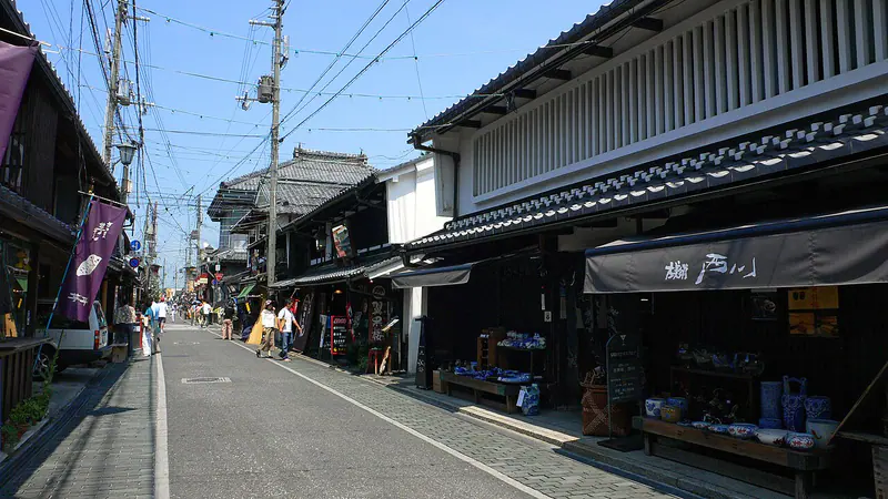 The Kurokabe glass district in Nagahama, Shiga